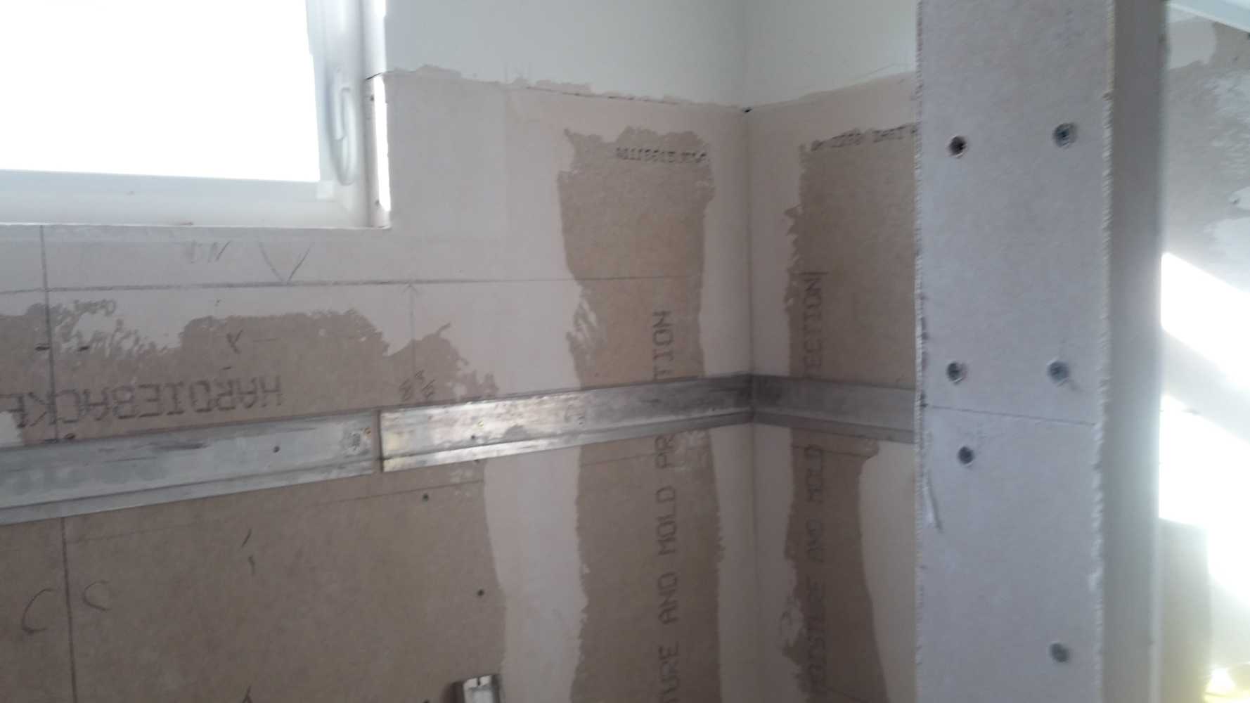 Oversize Stall Shower Glass Block