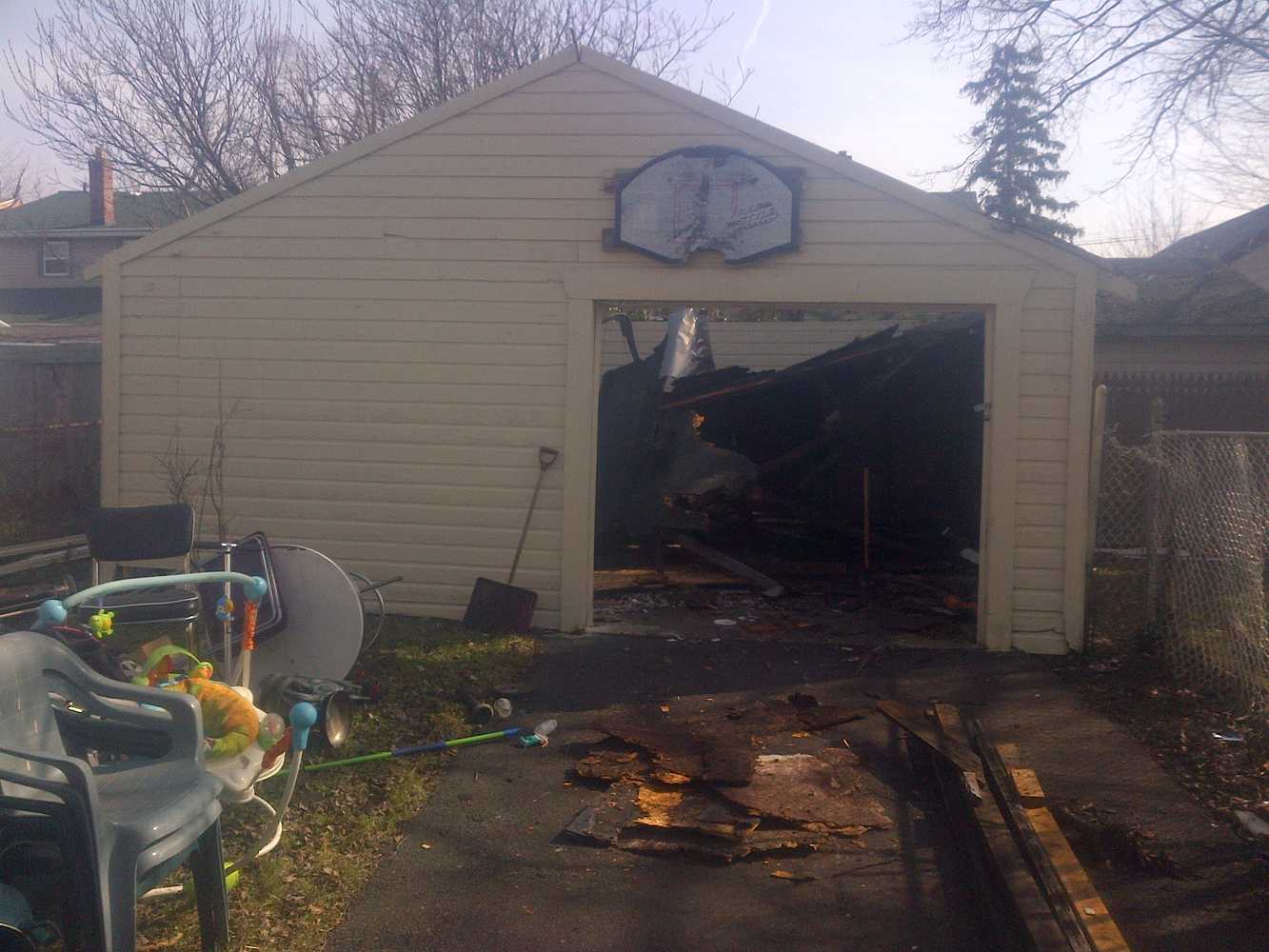 Demolition of a garage 