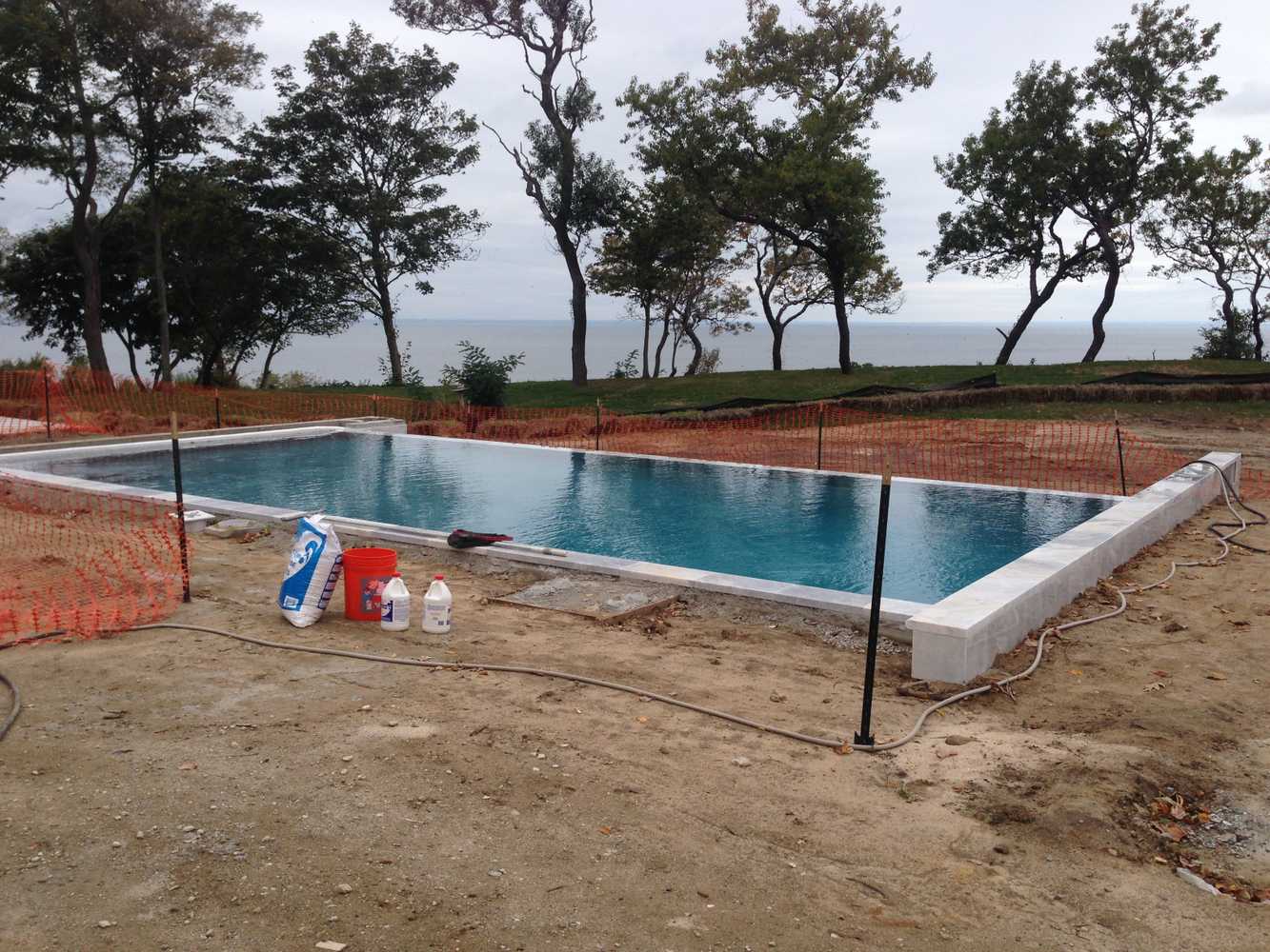 East Hampton gunite pool and patio