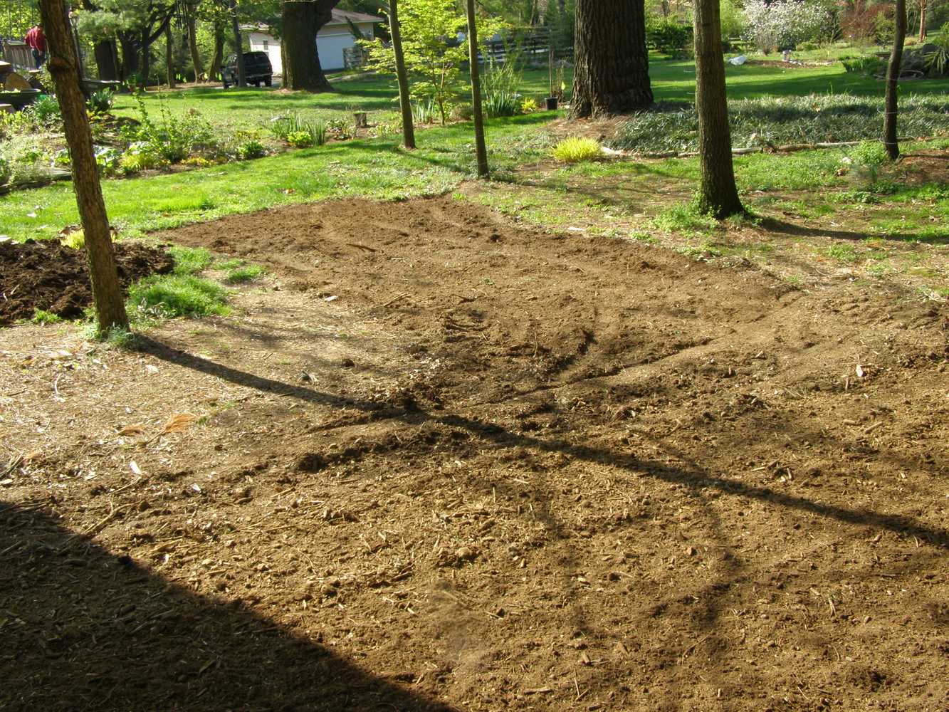 LAWN INSTALLATION SEED PREP JOB SITE