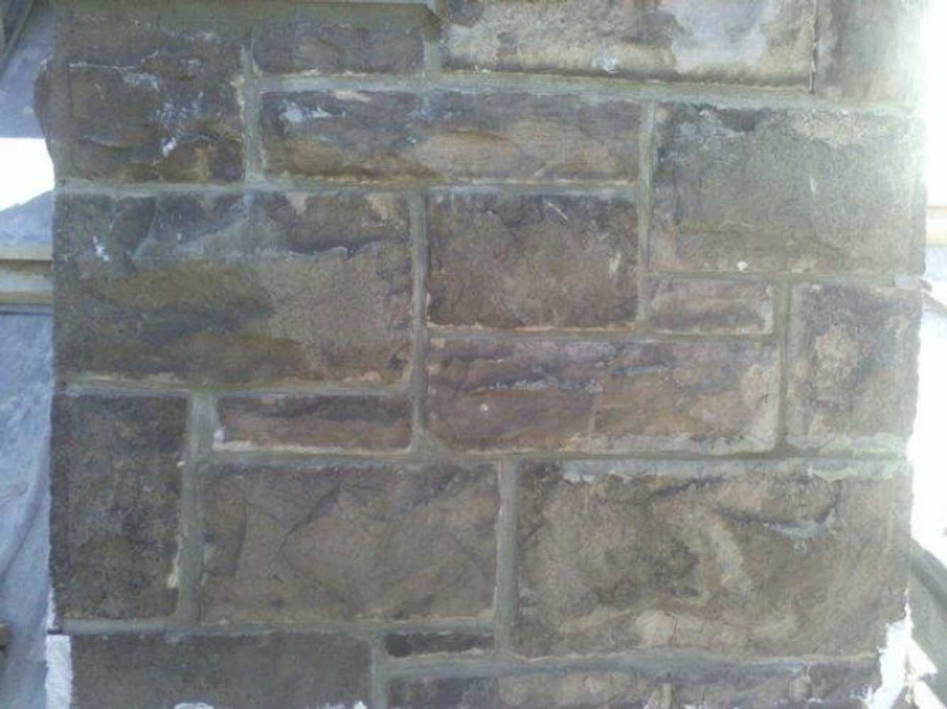 Ribbon joint Stone pointing