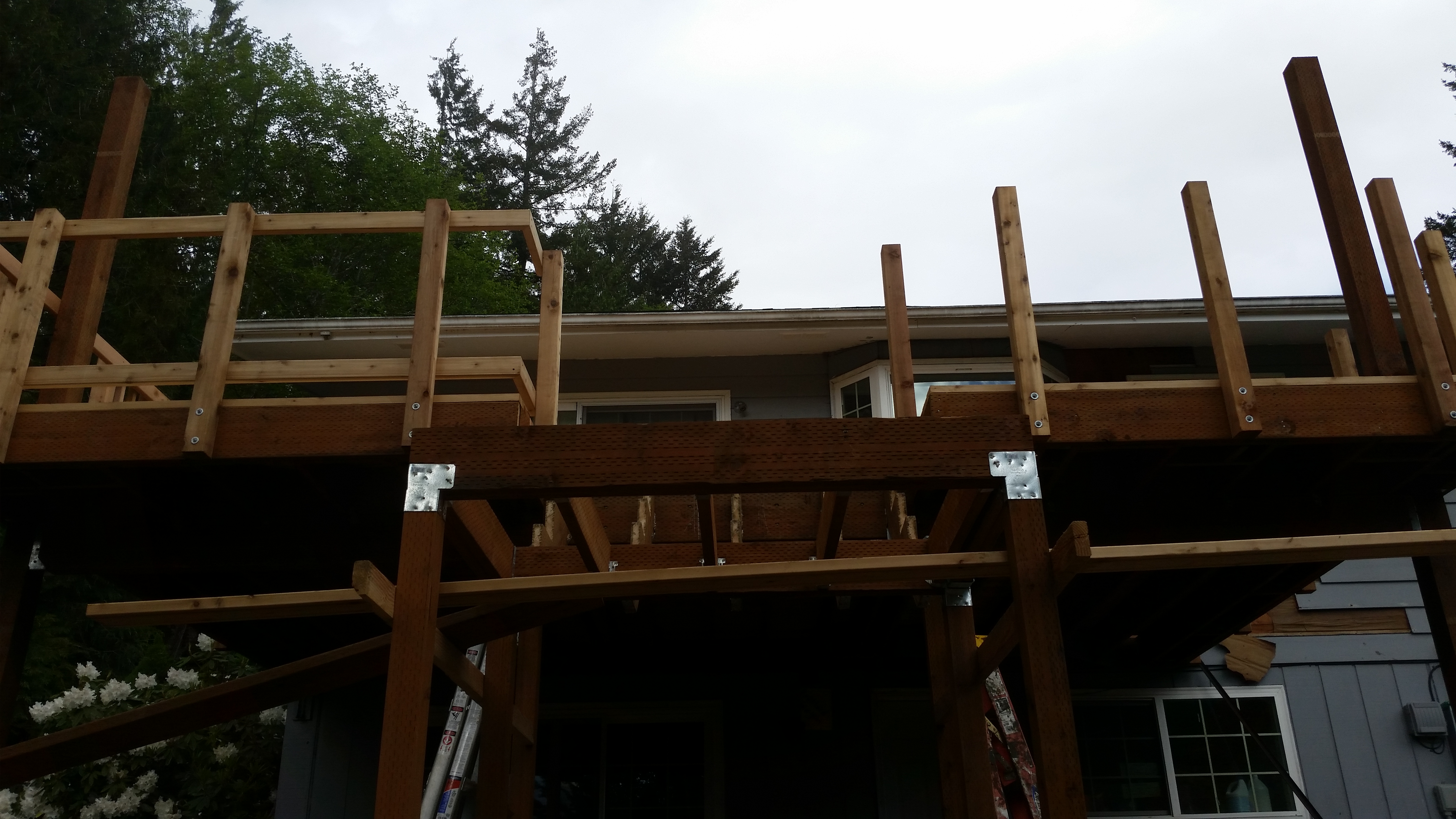 2nd Story Deck & Cover Progression pictures