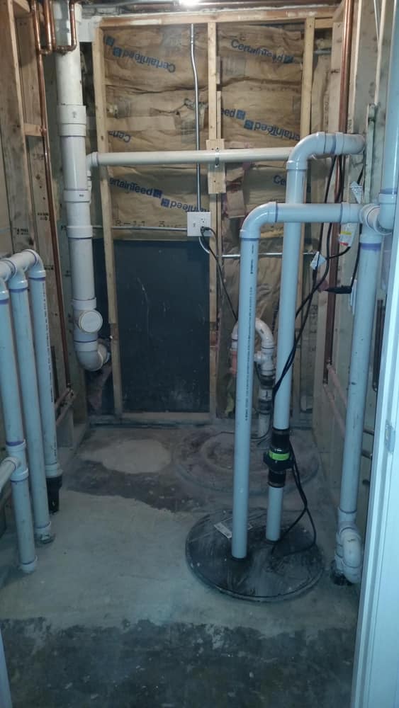 commercial plumbing job