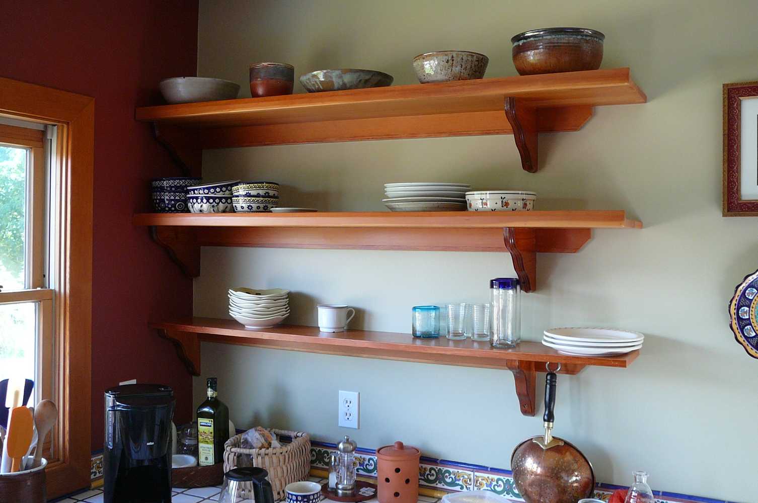 Fairhaven kitchen passthrough & shelving