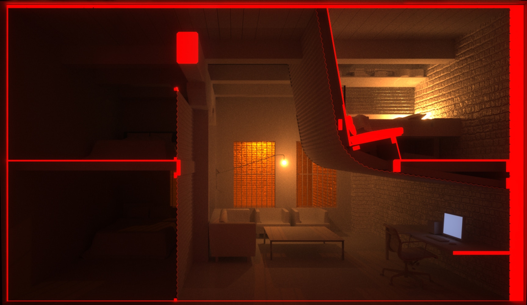 Hanging Loft Bedroom