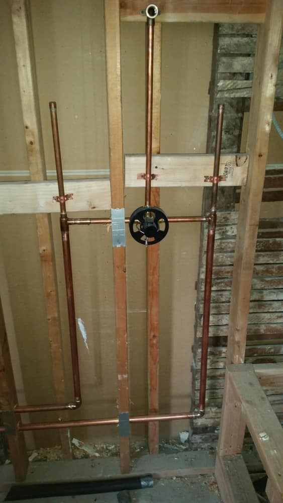commercial plumbing job