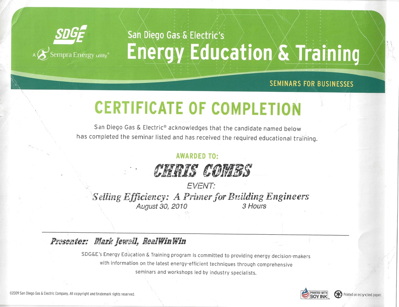 Training and Certifications 