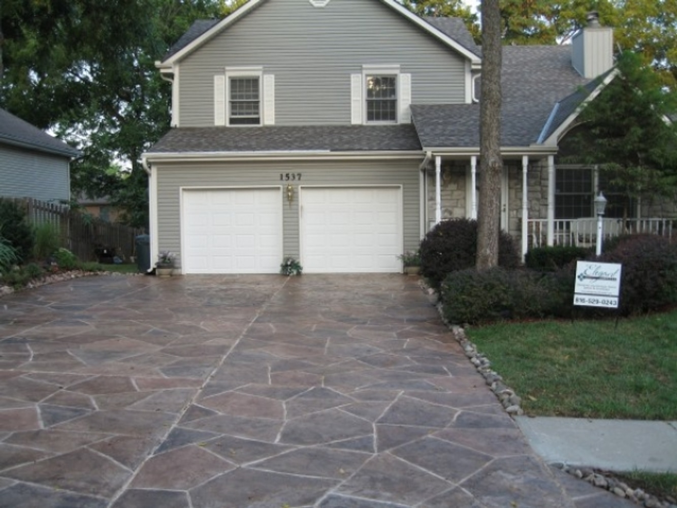 Icoat Concrete exterior flooring overlay system.
