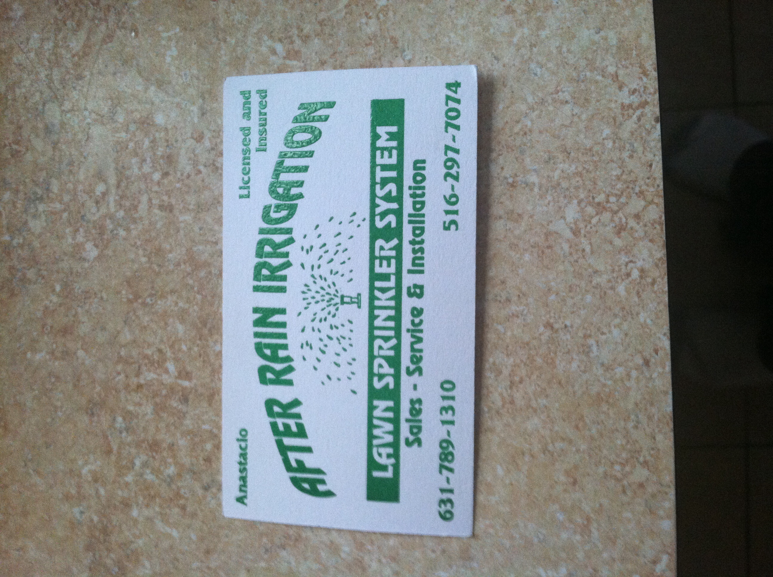 After Rain Irrigation