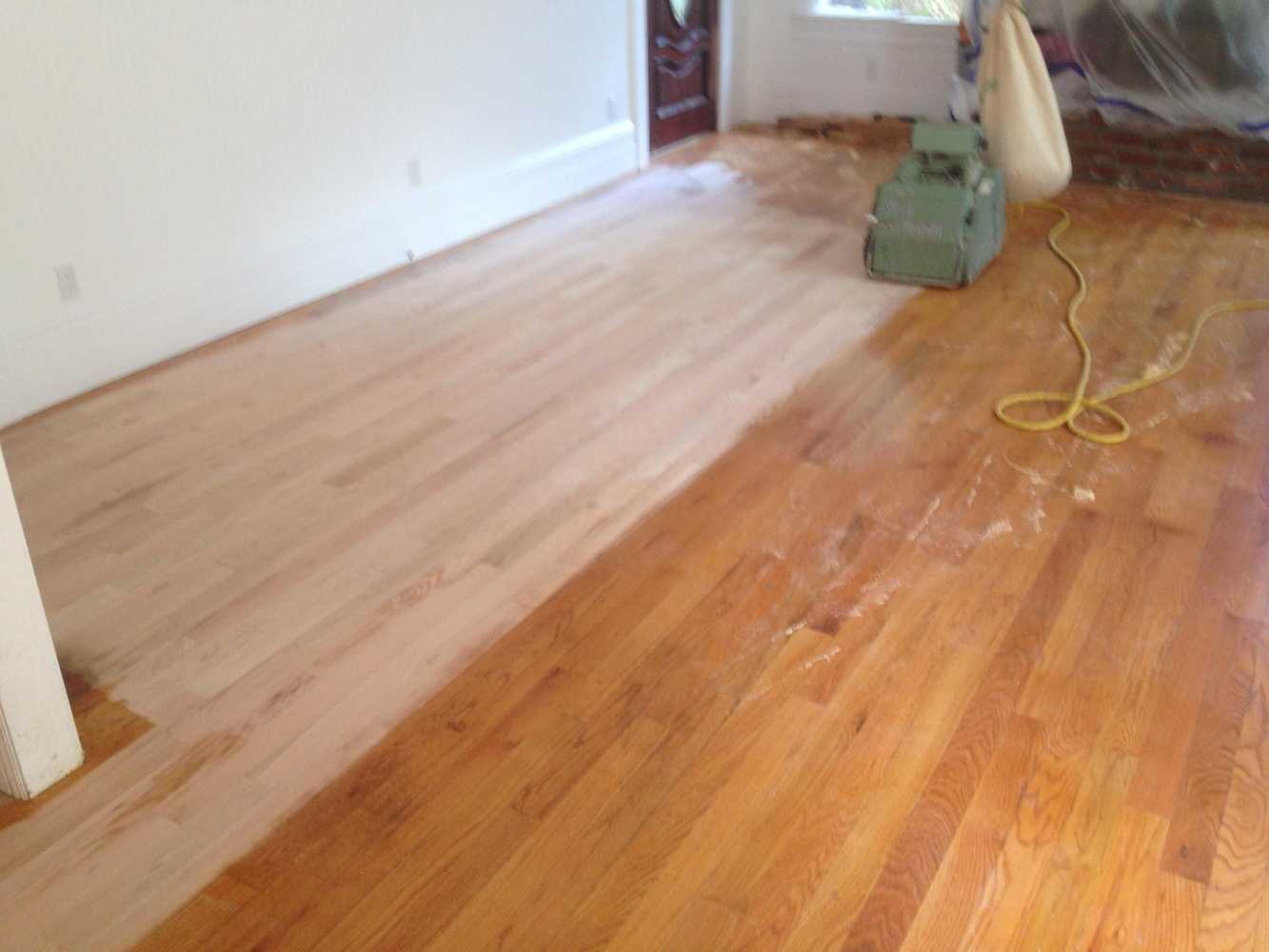 Wood floor refinishing 