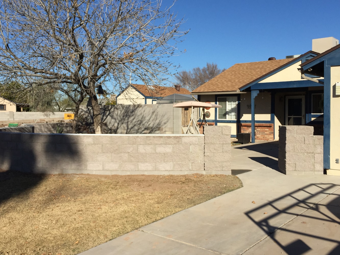 Front yard courtyard