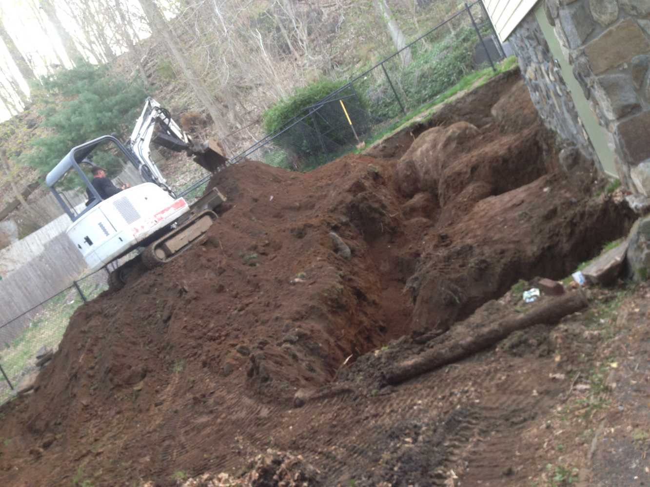 Croton addition excavation, drainage, foundation sealing