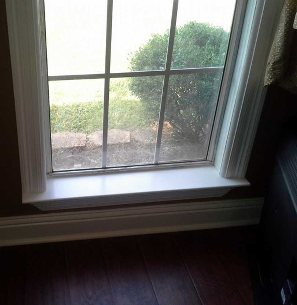 Crown molding, painting, and flooring