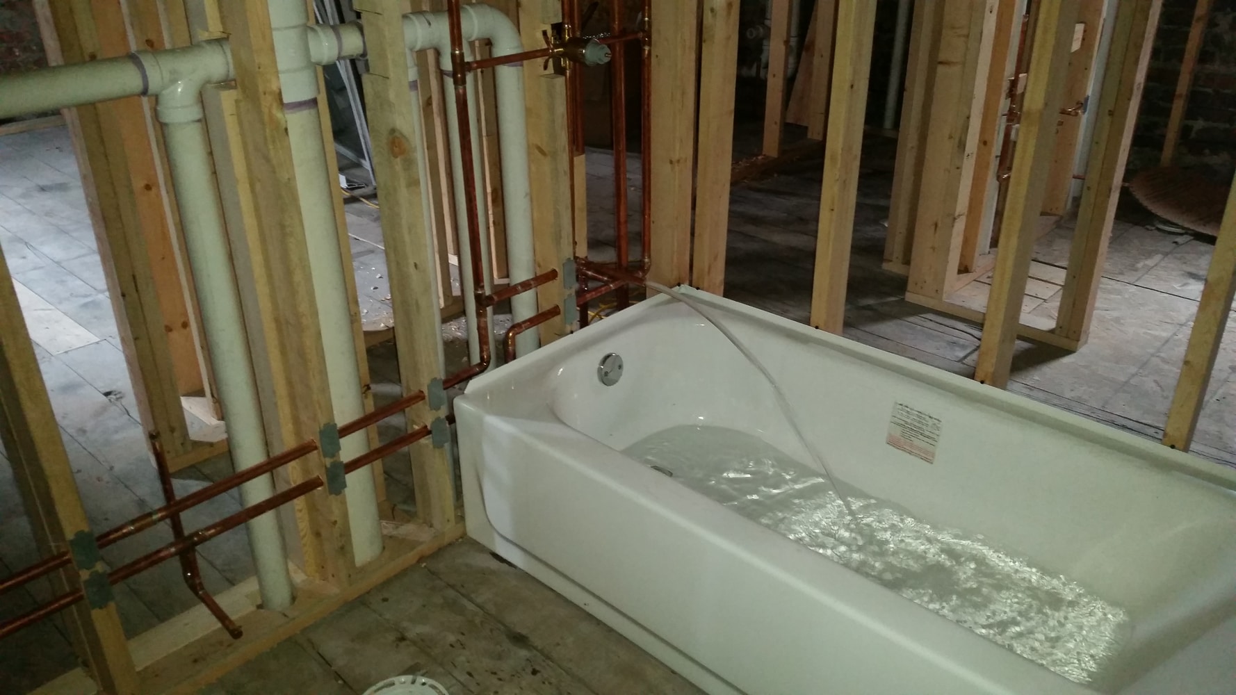 commercial plumbing job