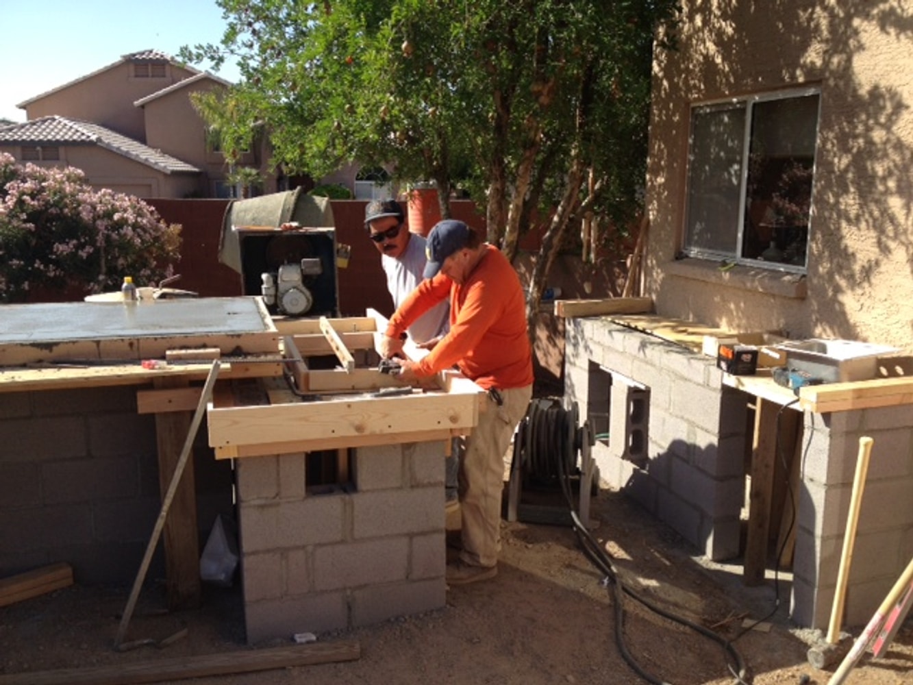 Custom Barbeque Area