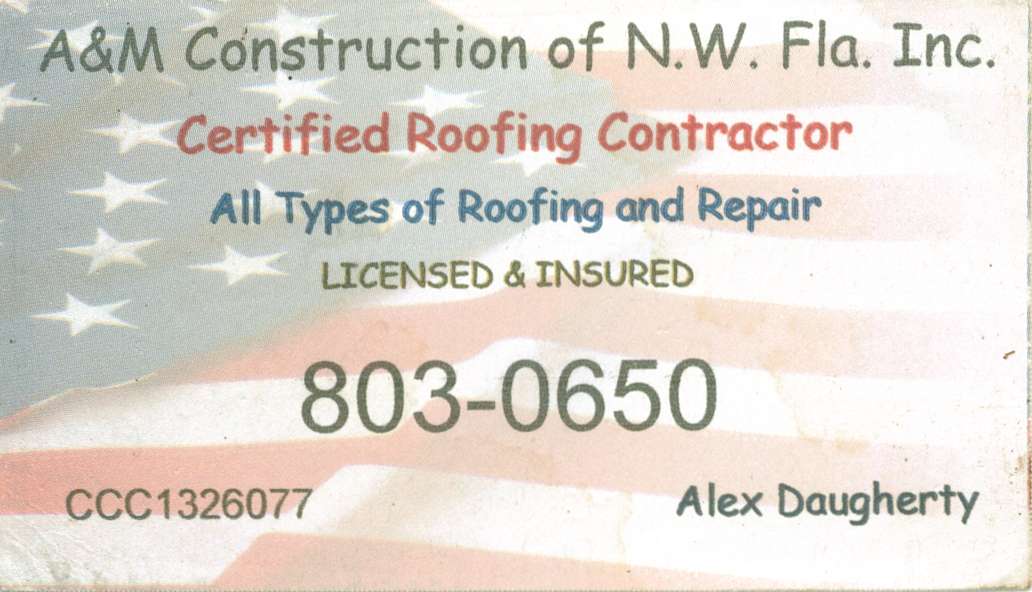 A & M Construction Of Nw Fla Inc