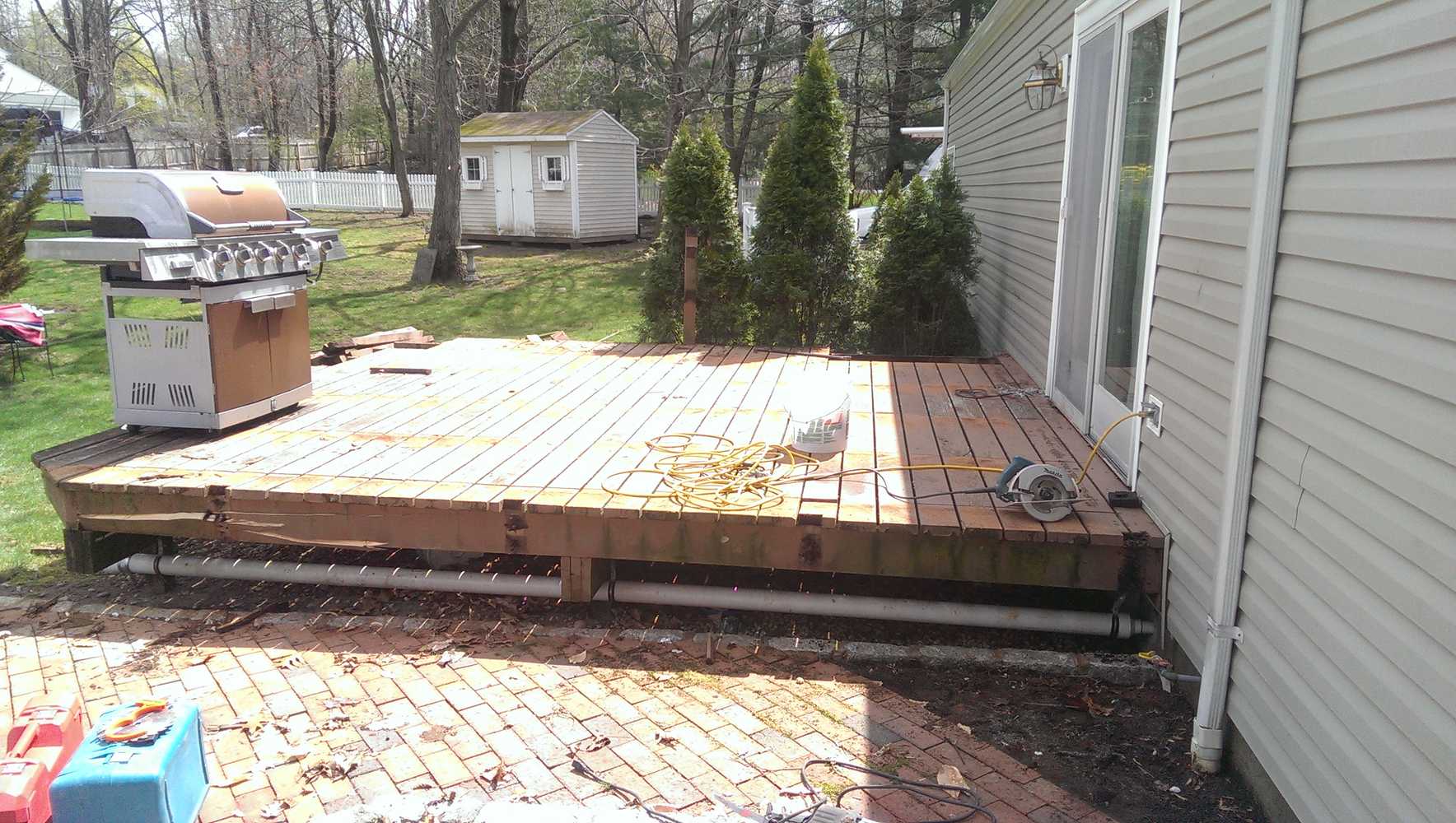 Montvale deck replacement.