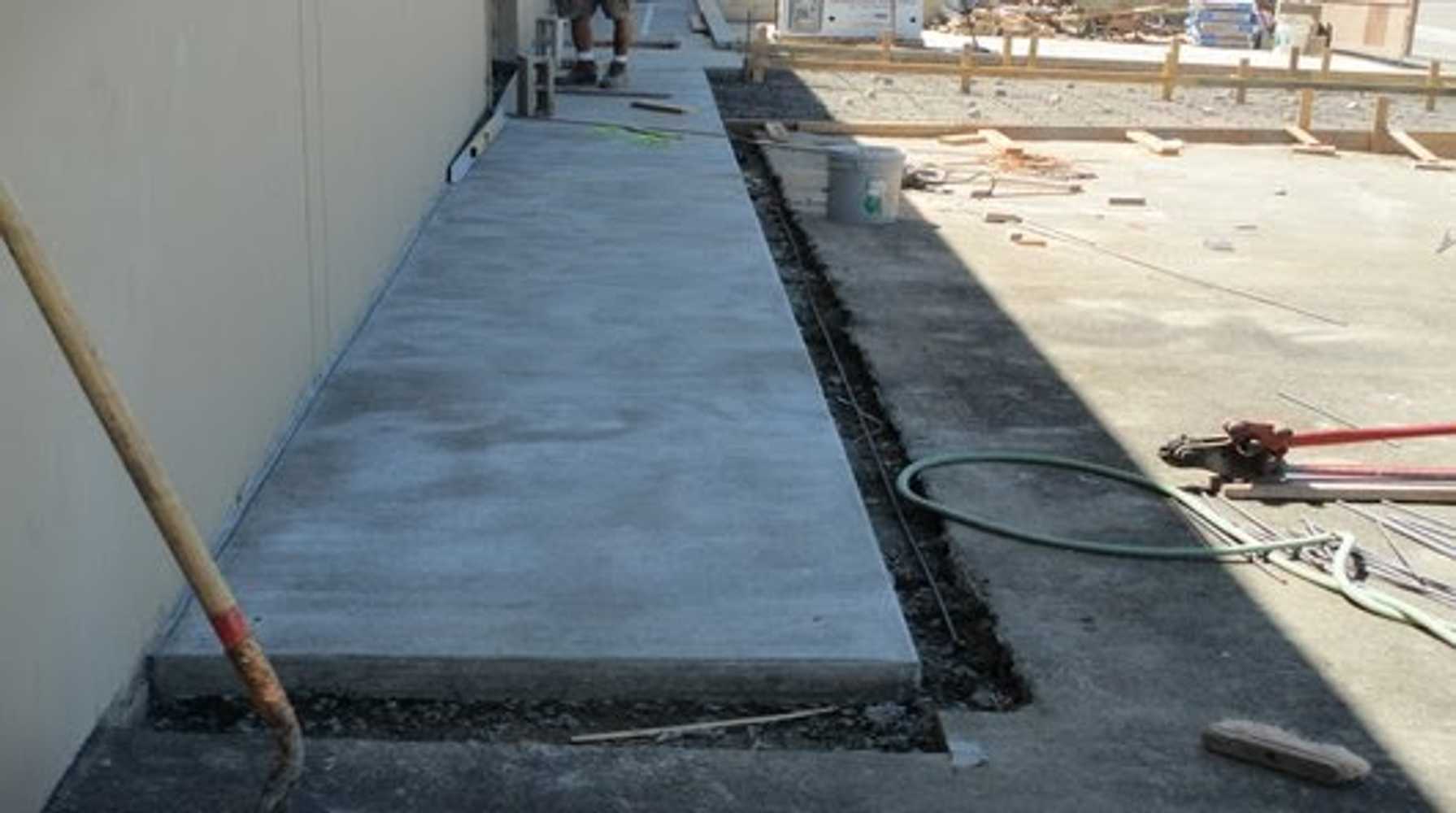 Concrete Foundation & Truck Entrance