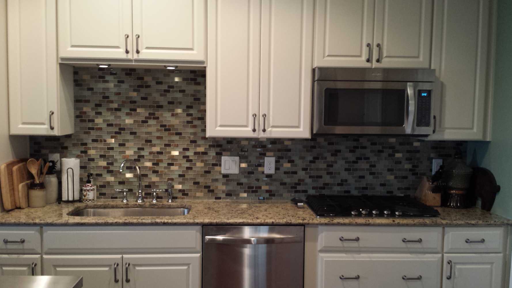 Custom tile backsplash installations