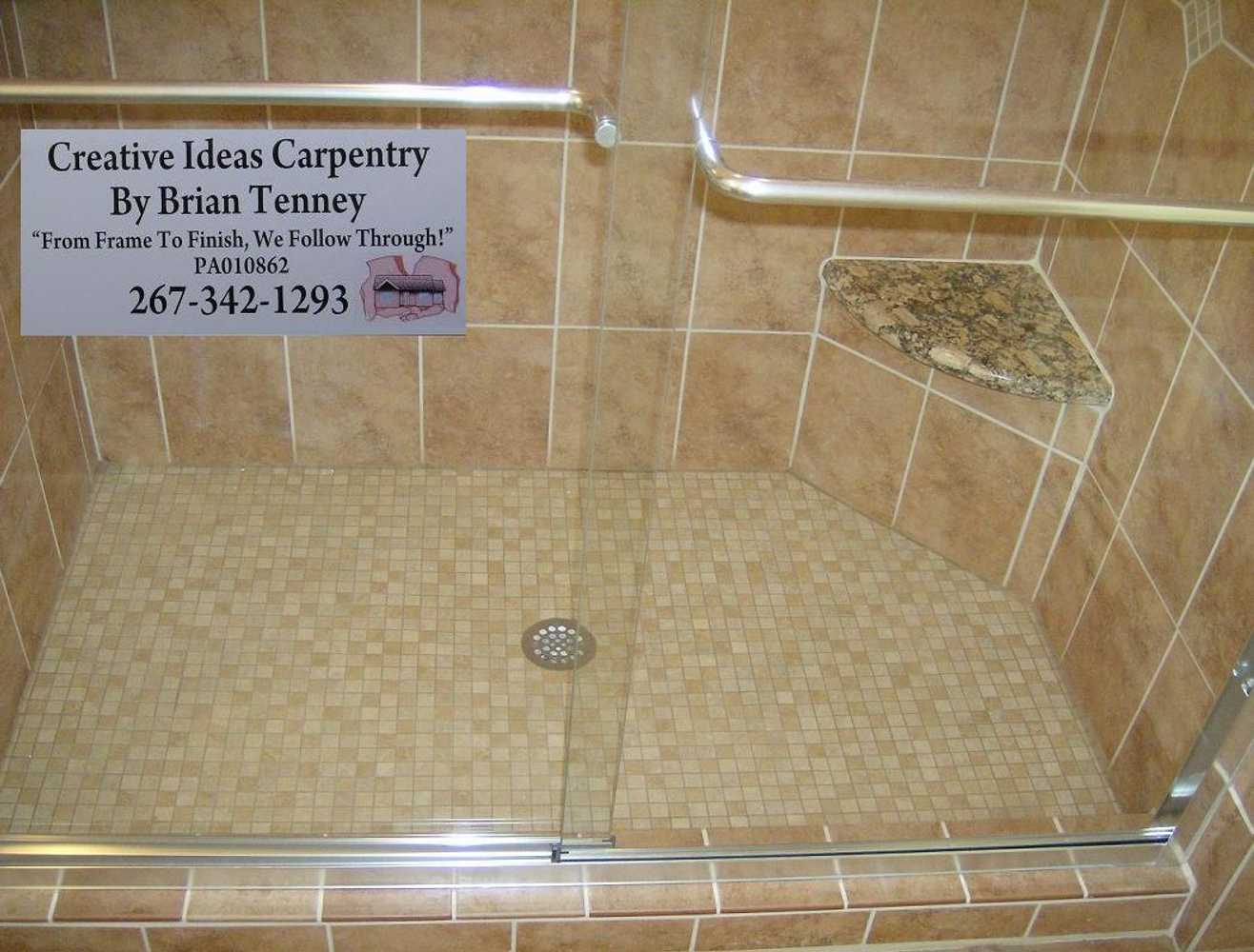 Master Bath, With Shower Seat