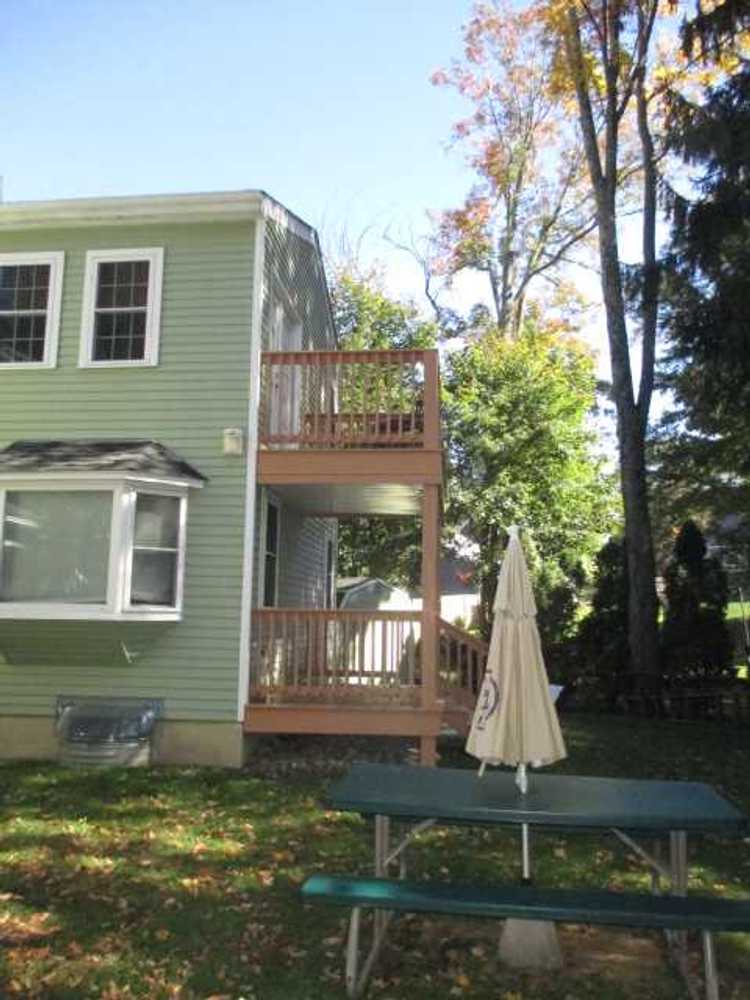 Two story deck in newton
