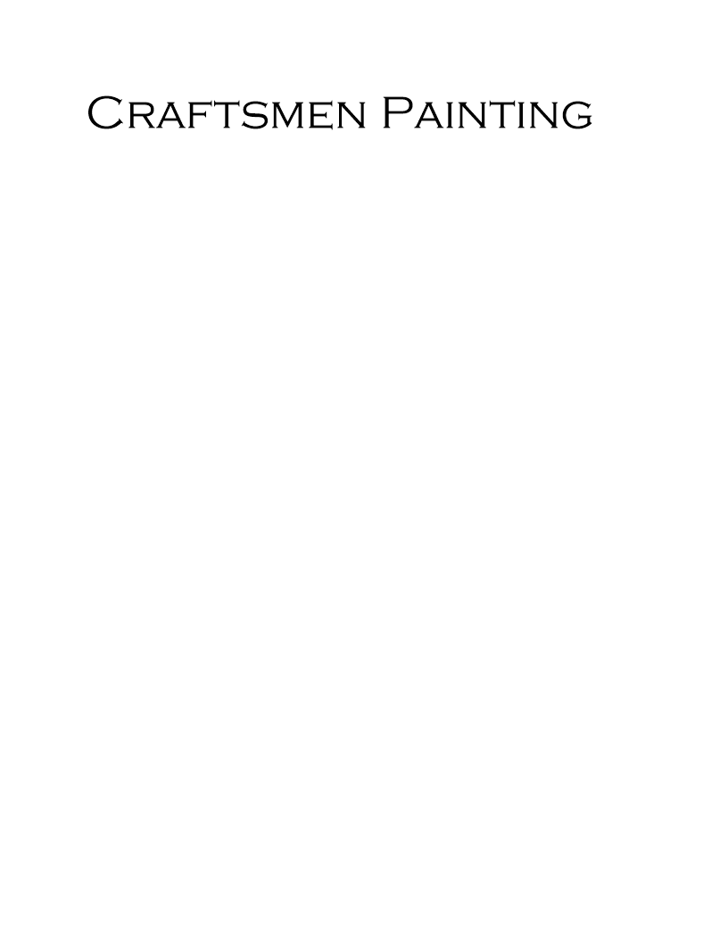 Craftsmen Painting