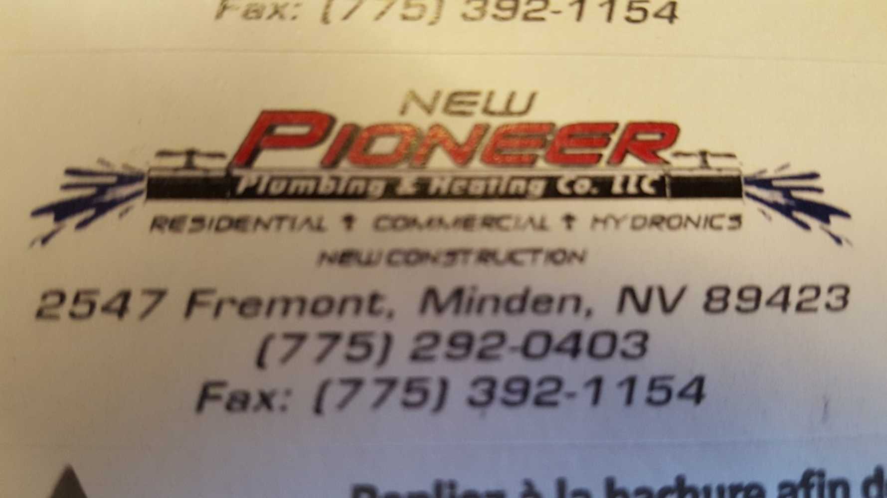 Photo(s) from New Pioneer Plumbing & Heating Co Llc