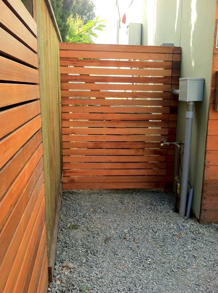 Redwood Gates Fence exterior furniture