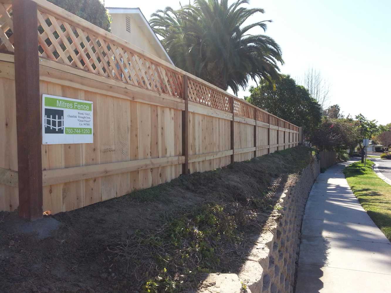 Project photos from Mitre's Fence
