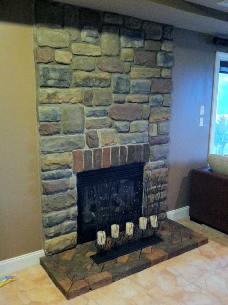 Basement Fireplace Remodel