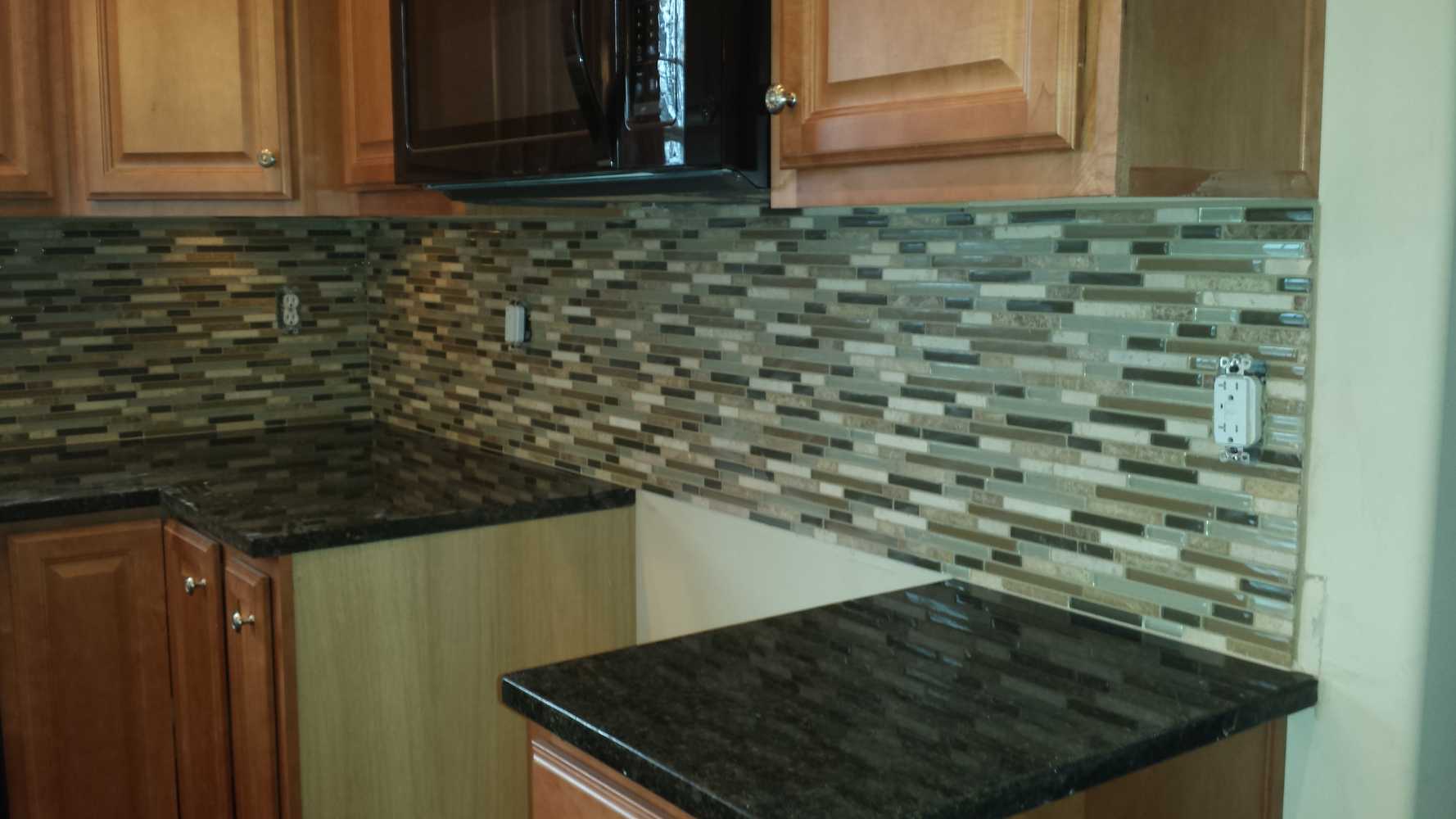 Custom tile backsplash installations