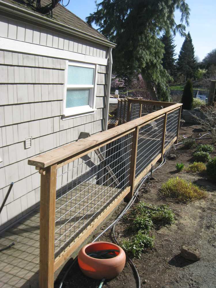 New guard-rail fencing.