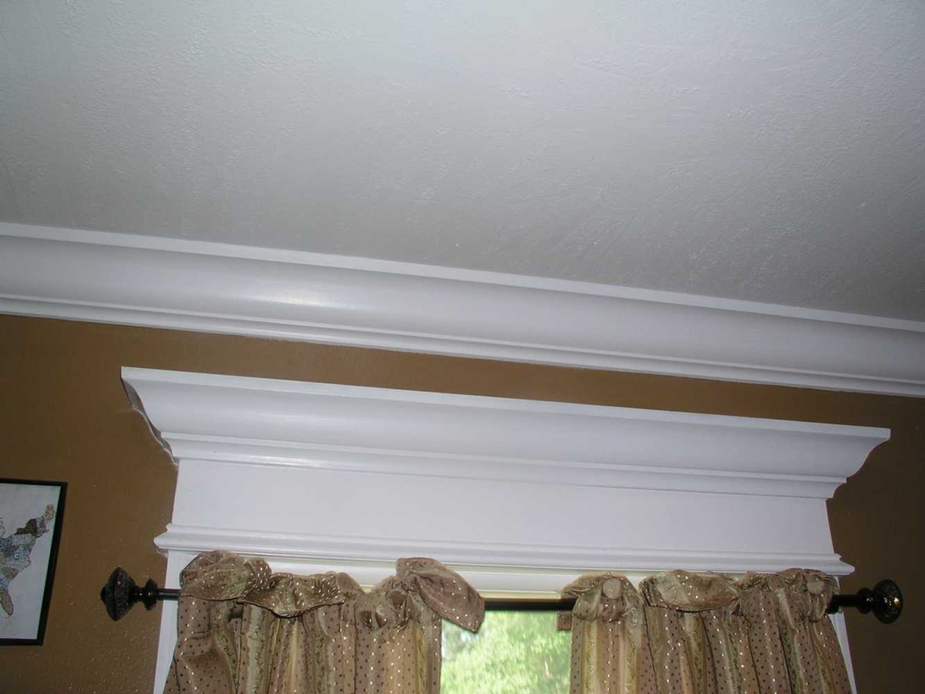 Crown molding, painting, and flooring