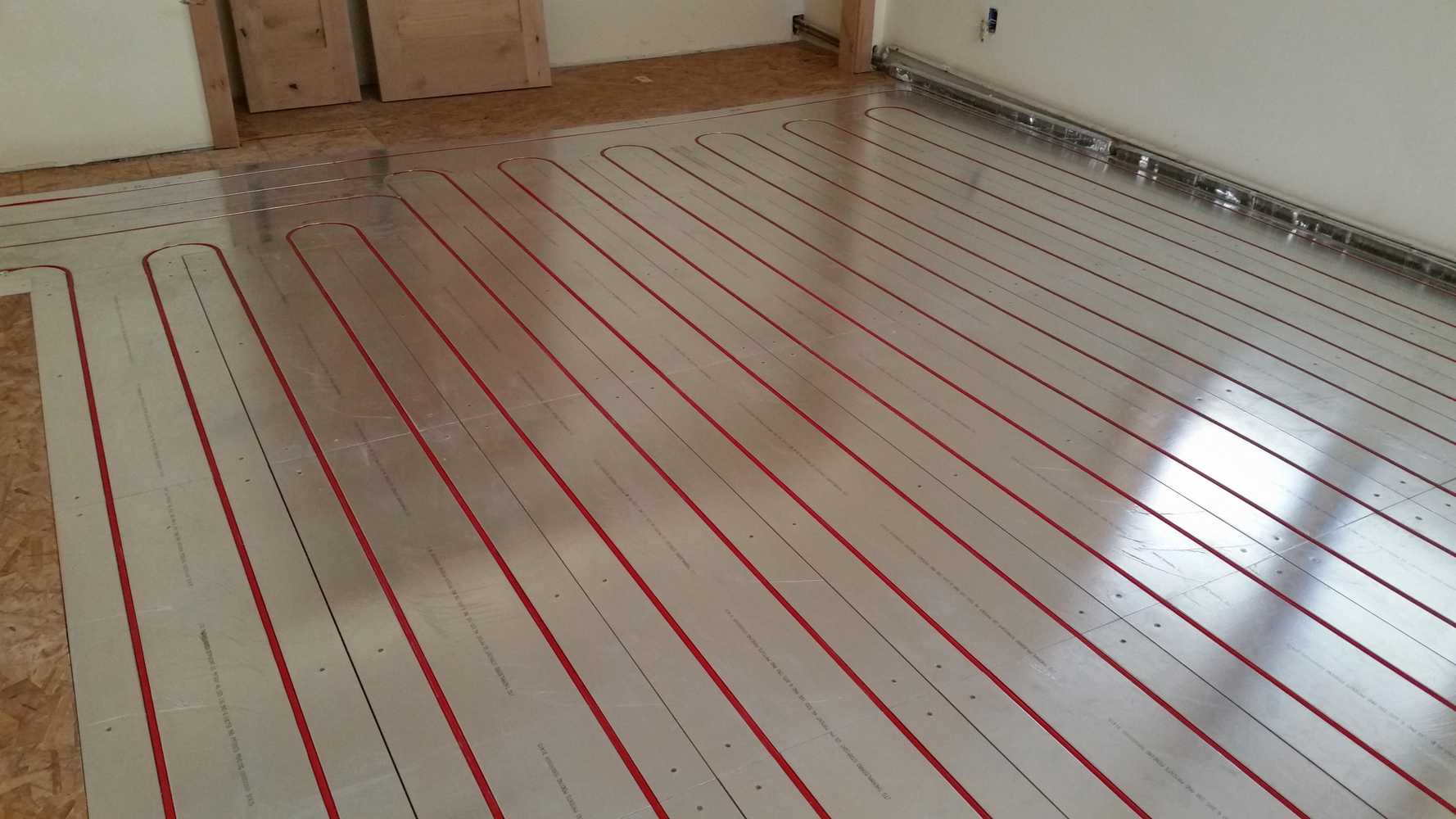 Radiant in-floor conversion (Thermalboard Installation)