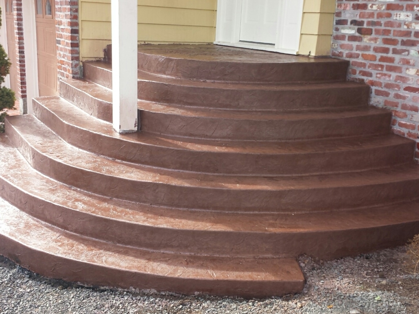 CONCRETE STAMPED STEPS