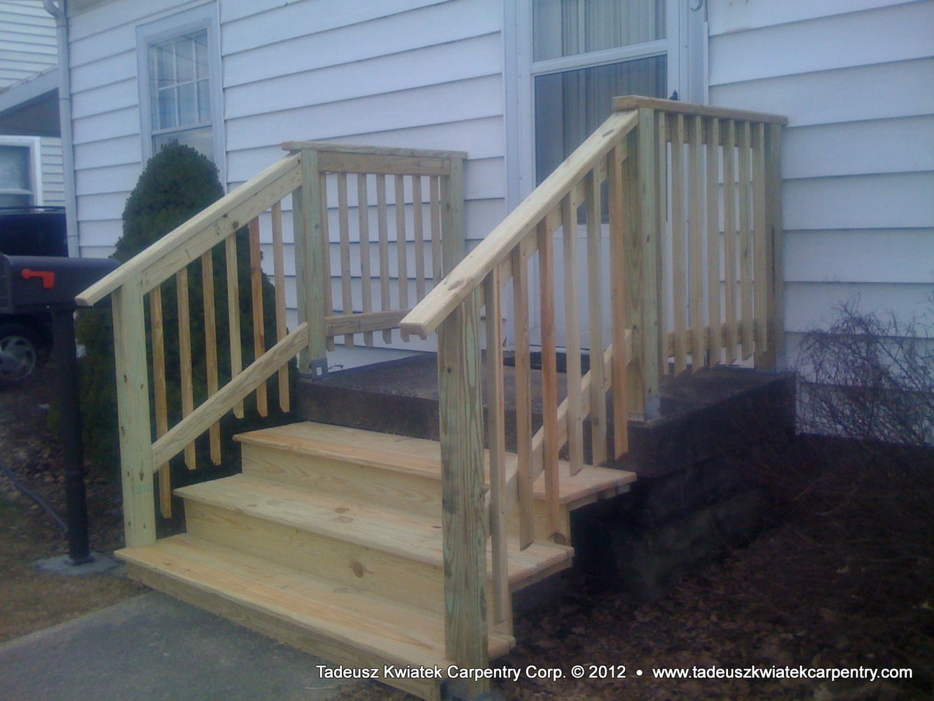 Small home remodel, Jasper, IN: deck and ramp, custom kitchen cabinets...