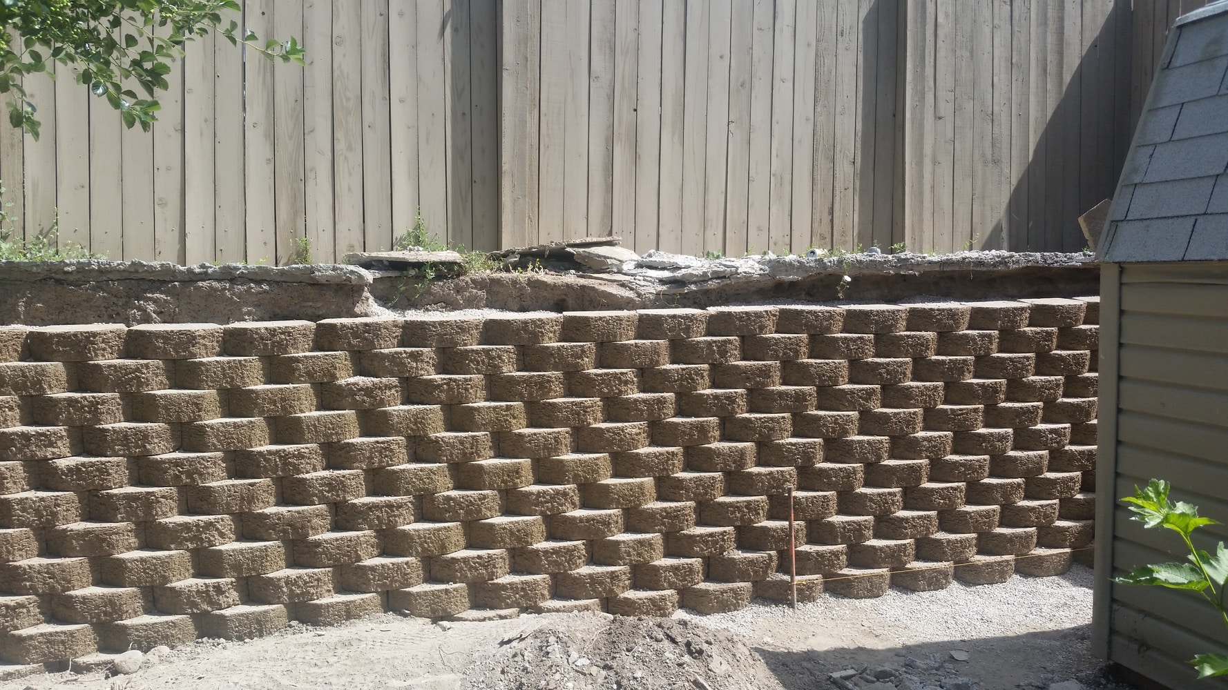 Retaining Block Wall