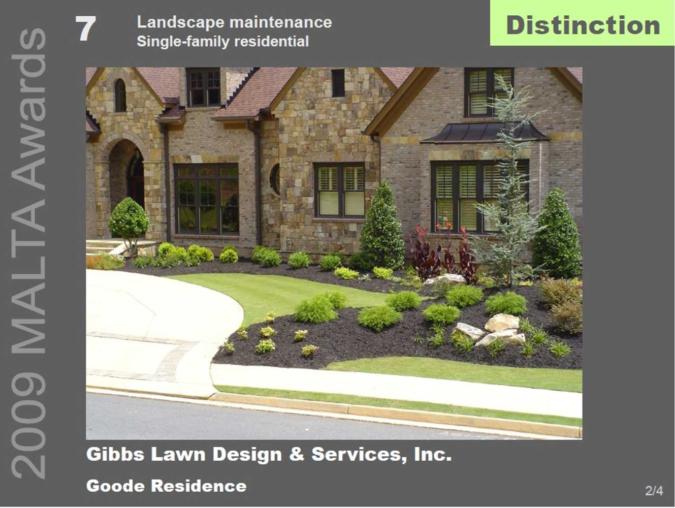 2009 Landscape Maintenance Awards 