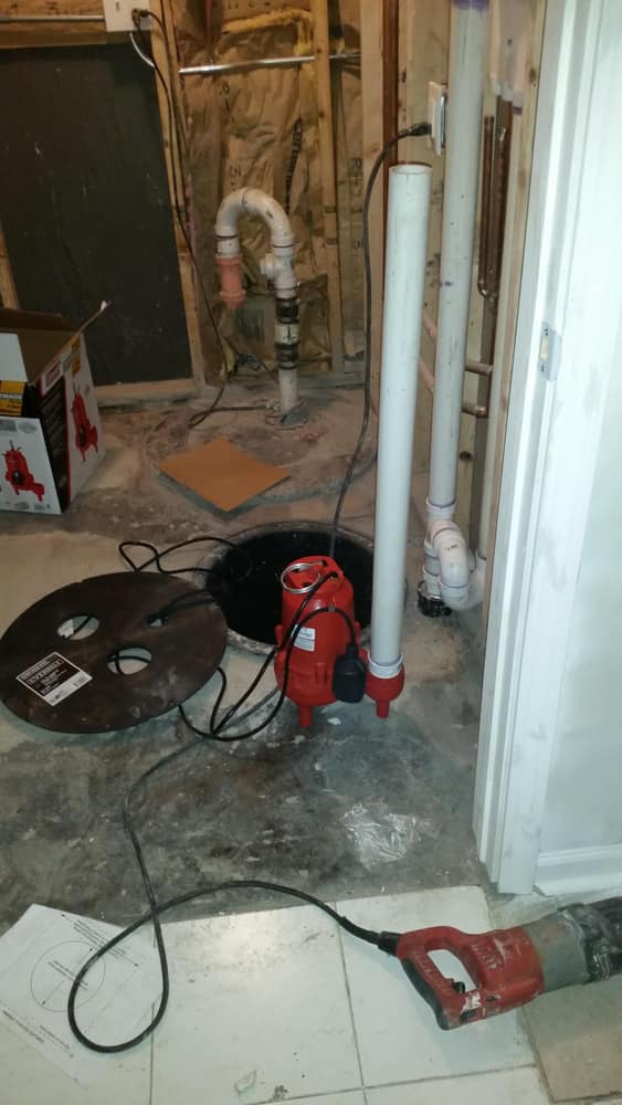 commercial plumbing job