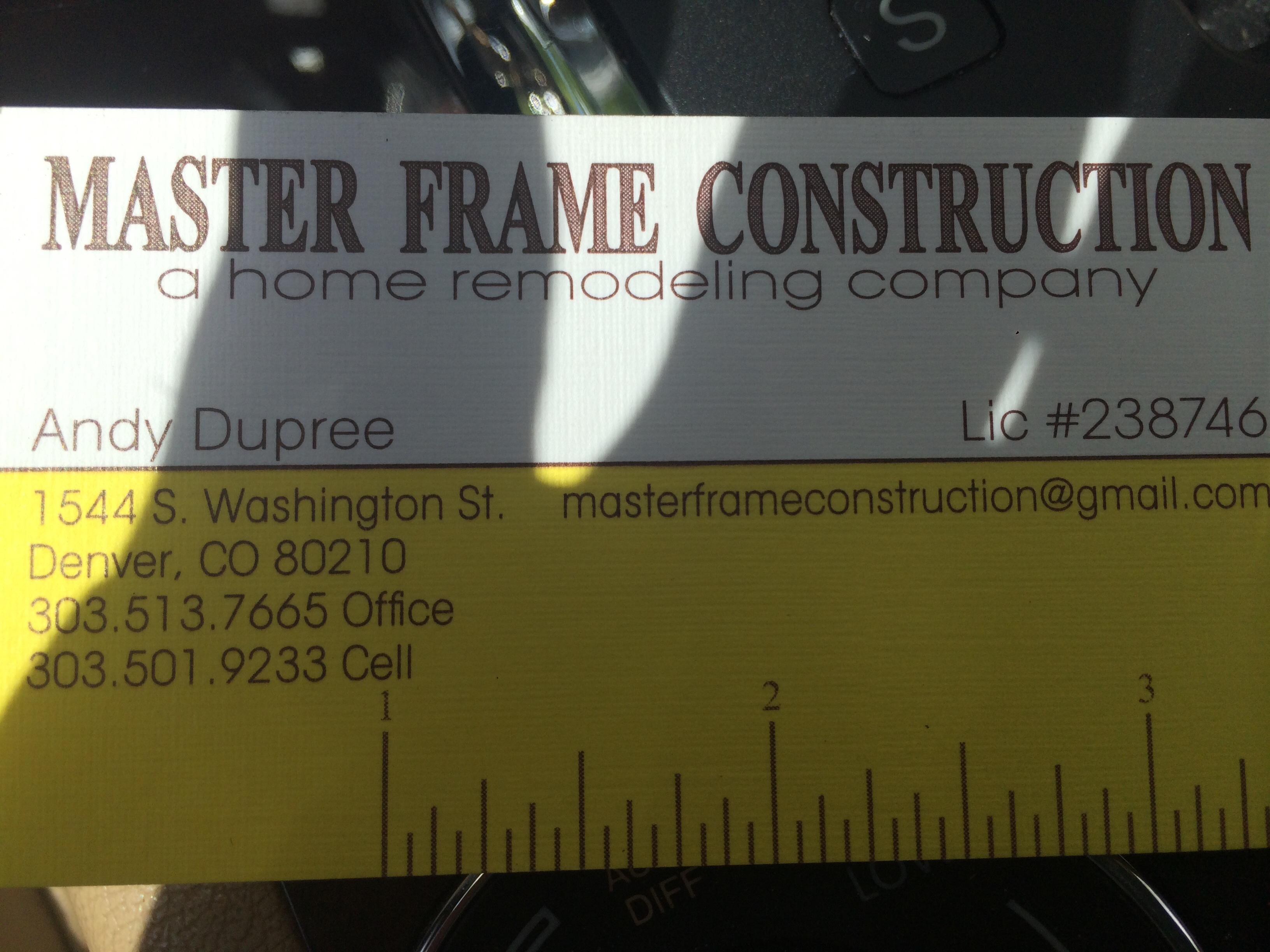 Masterframe Construction Inc