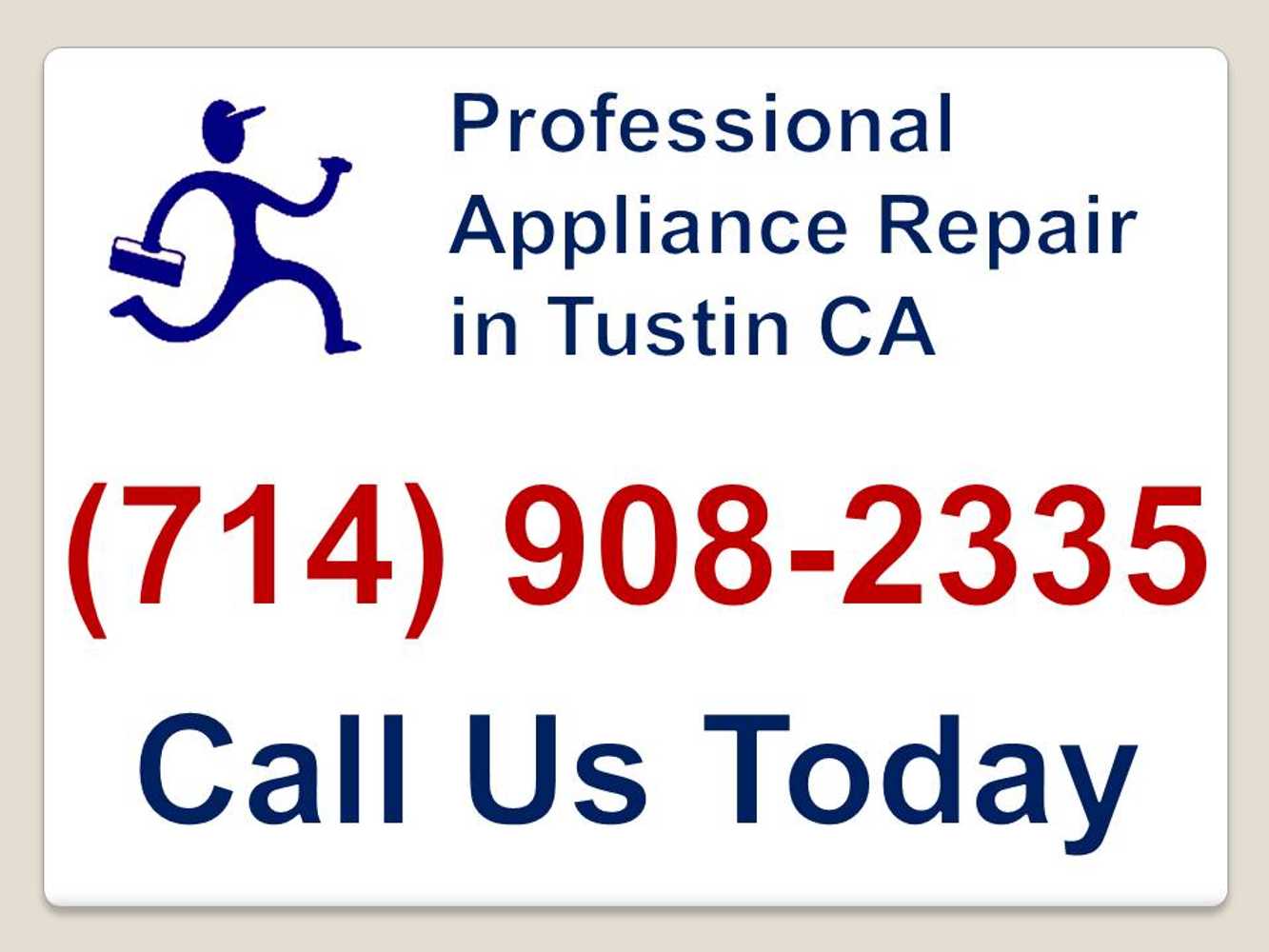 Professional Appliance Repair in Tustin Project