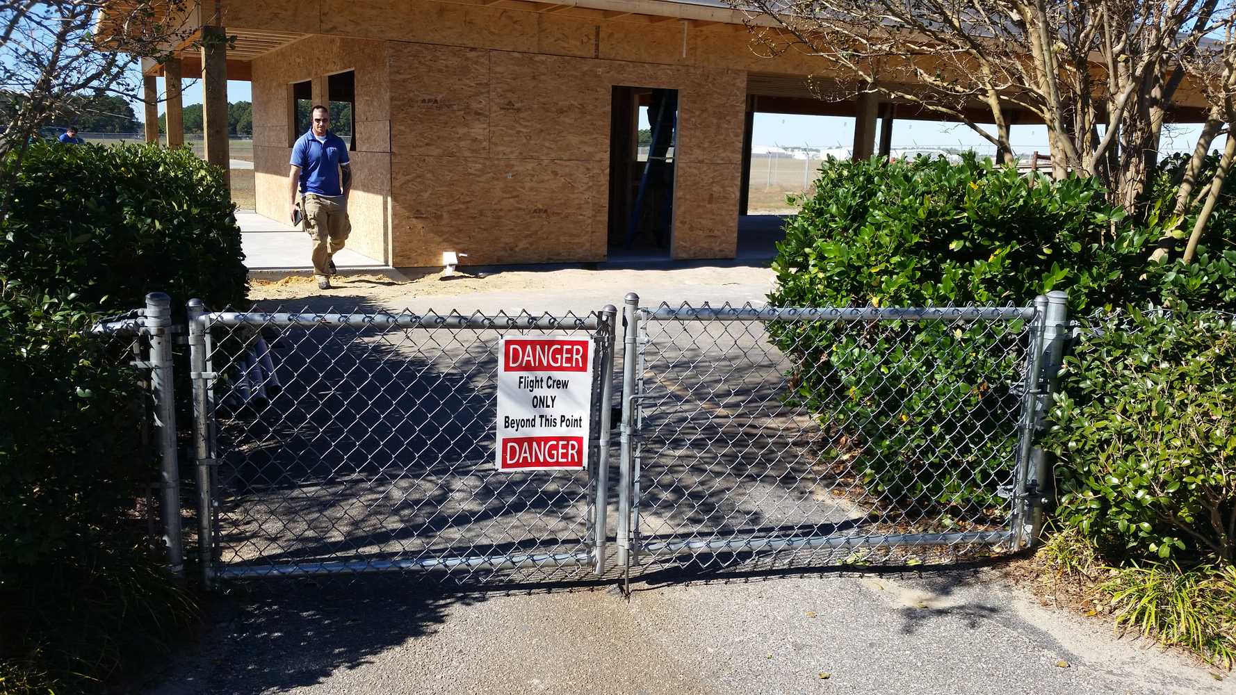 Heliport Fence Install