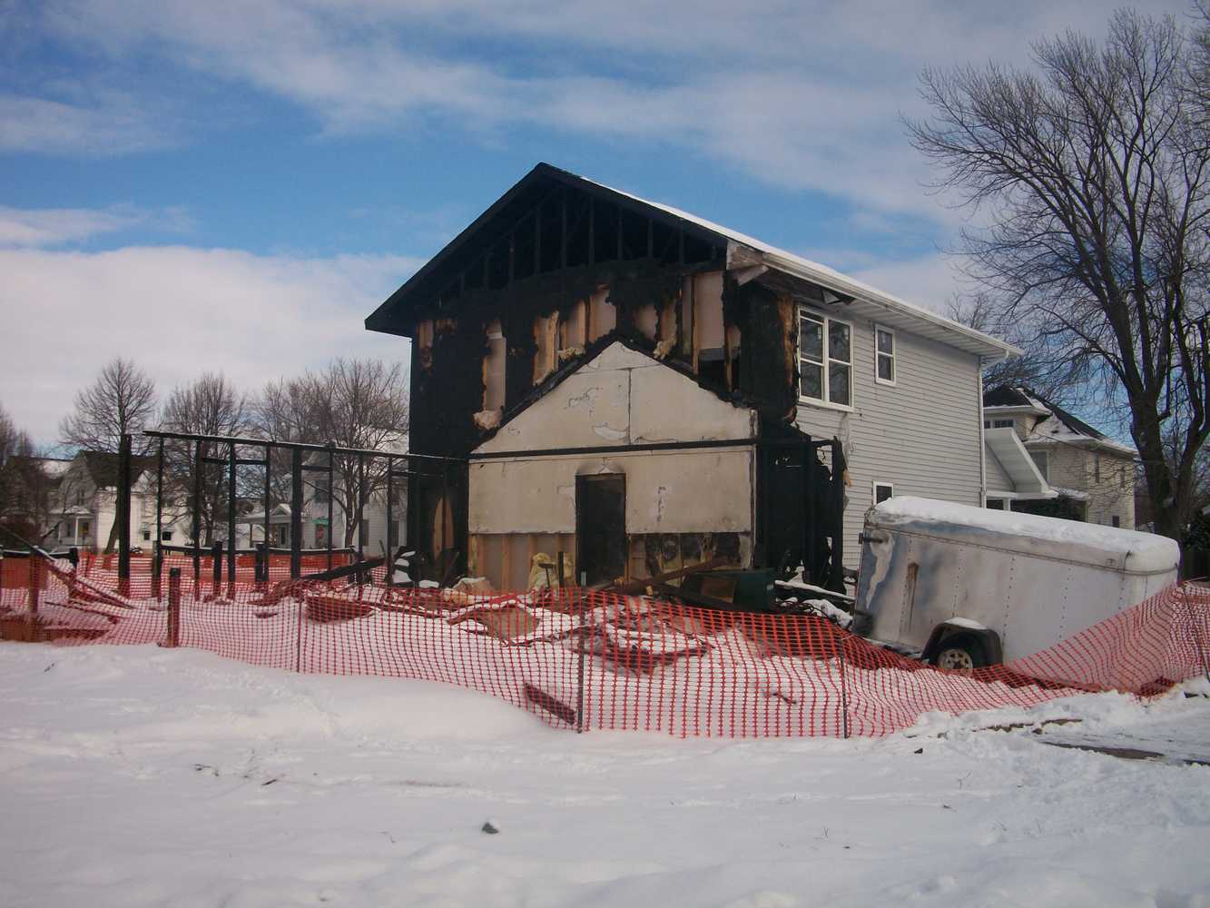 Fire Damage Before & After Photos from Aquire Restoration, Inc.