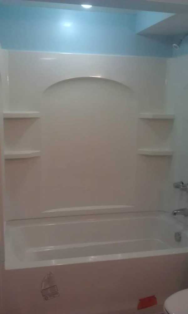 Water and Mold Damage Bath Remodel