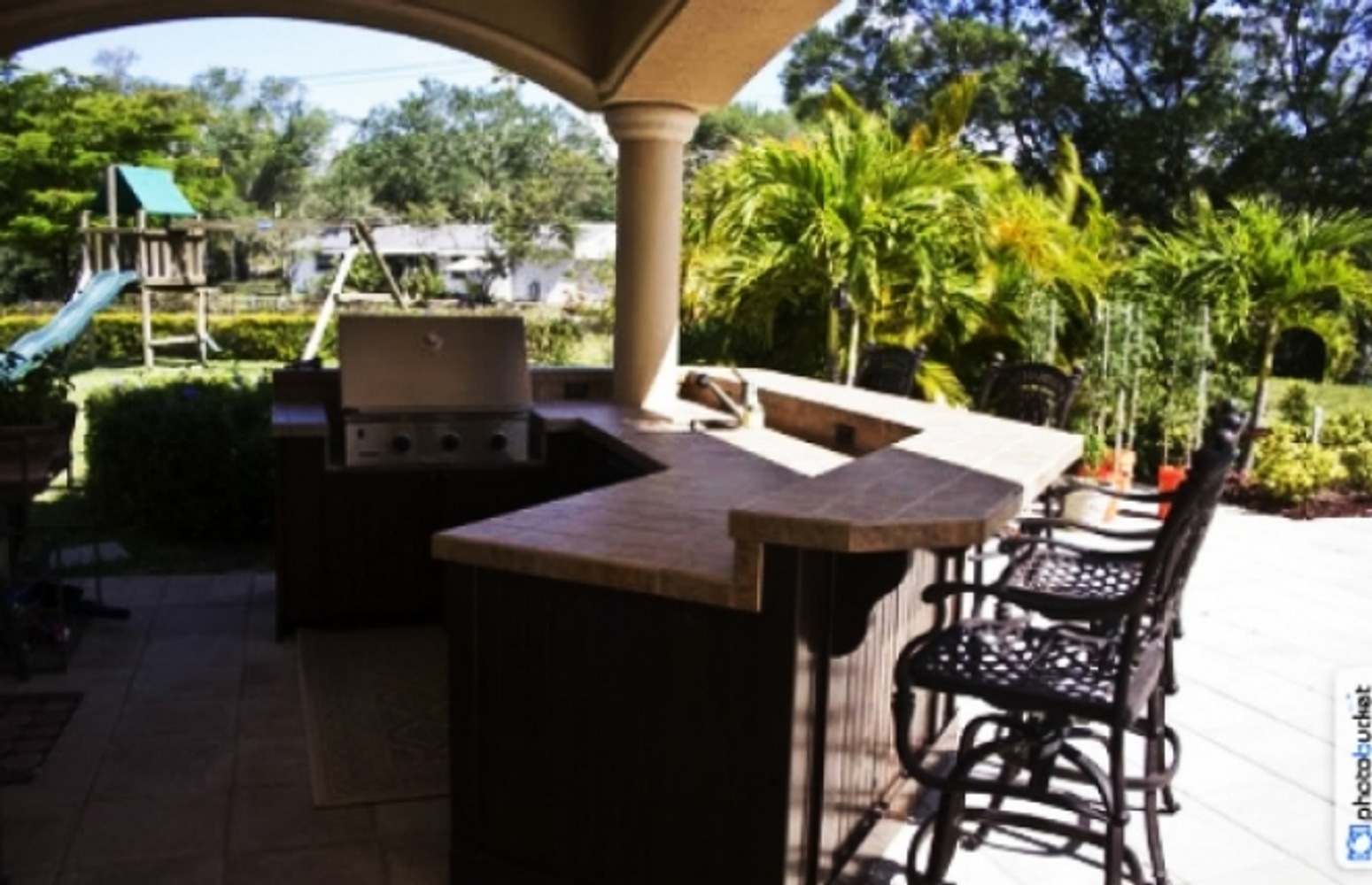 Sheffield Custom Home Summer Kitchen