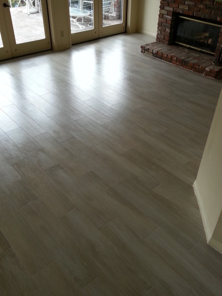 Porcelain wood plank