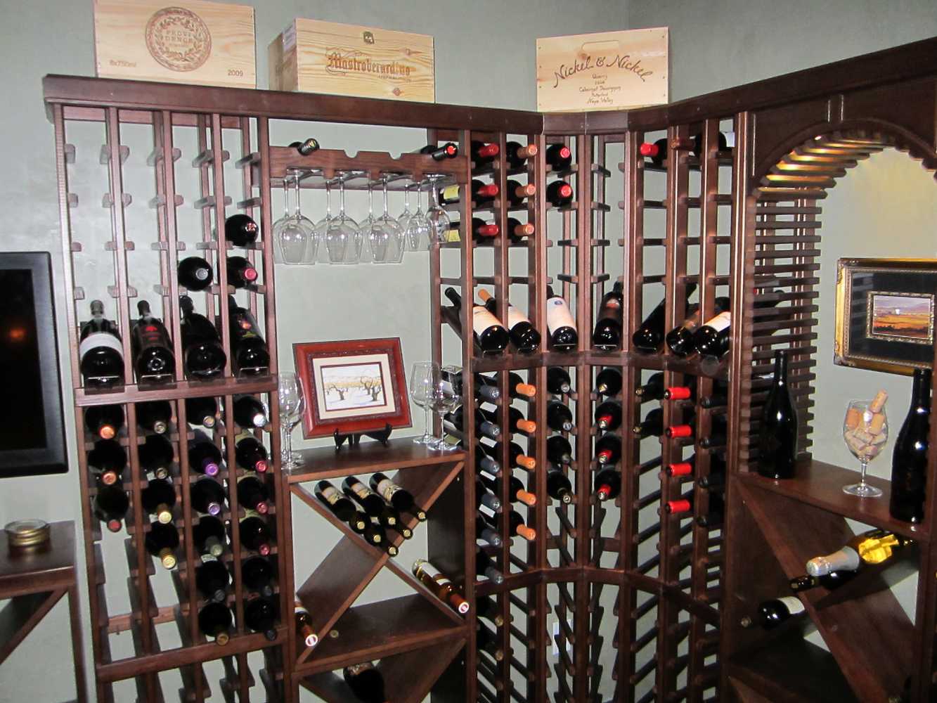 Irvine Handyman Builds Wine Cellar