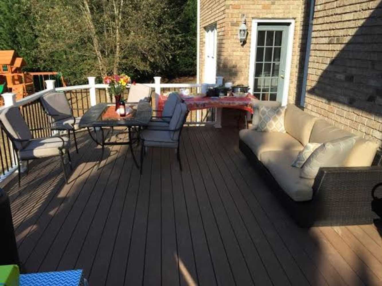 Stone Patio and New Composite Deck