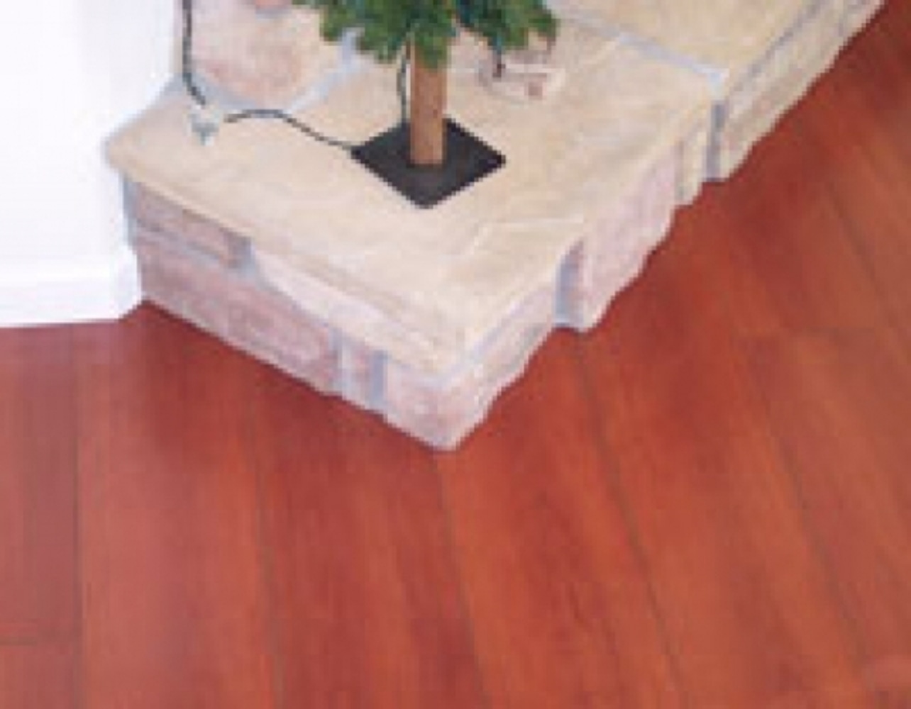 Rock Fireplace Hardwood