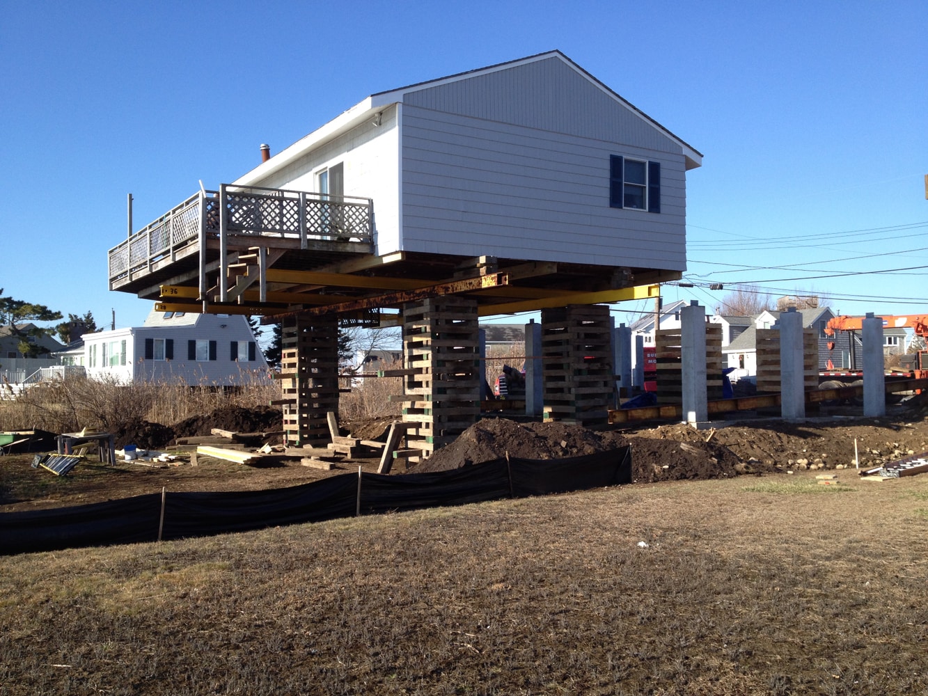N J & J Builders LLC South Kingstown, RI Coastal Home Elevated